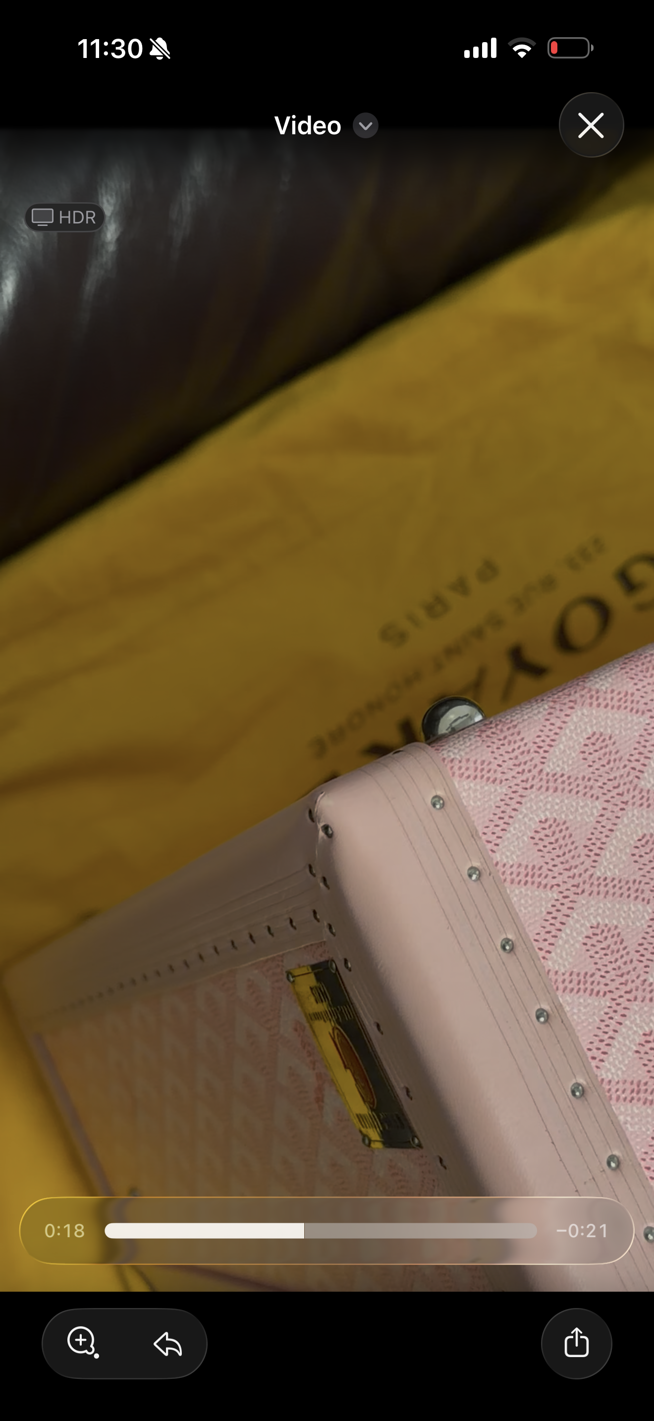 Goyard Special Order VIC Grand Hotel 50 Trunk Bag Sakura Pink (2008)