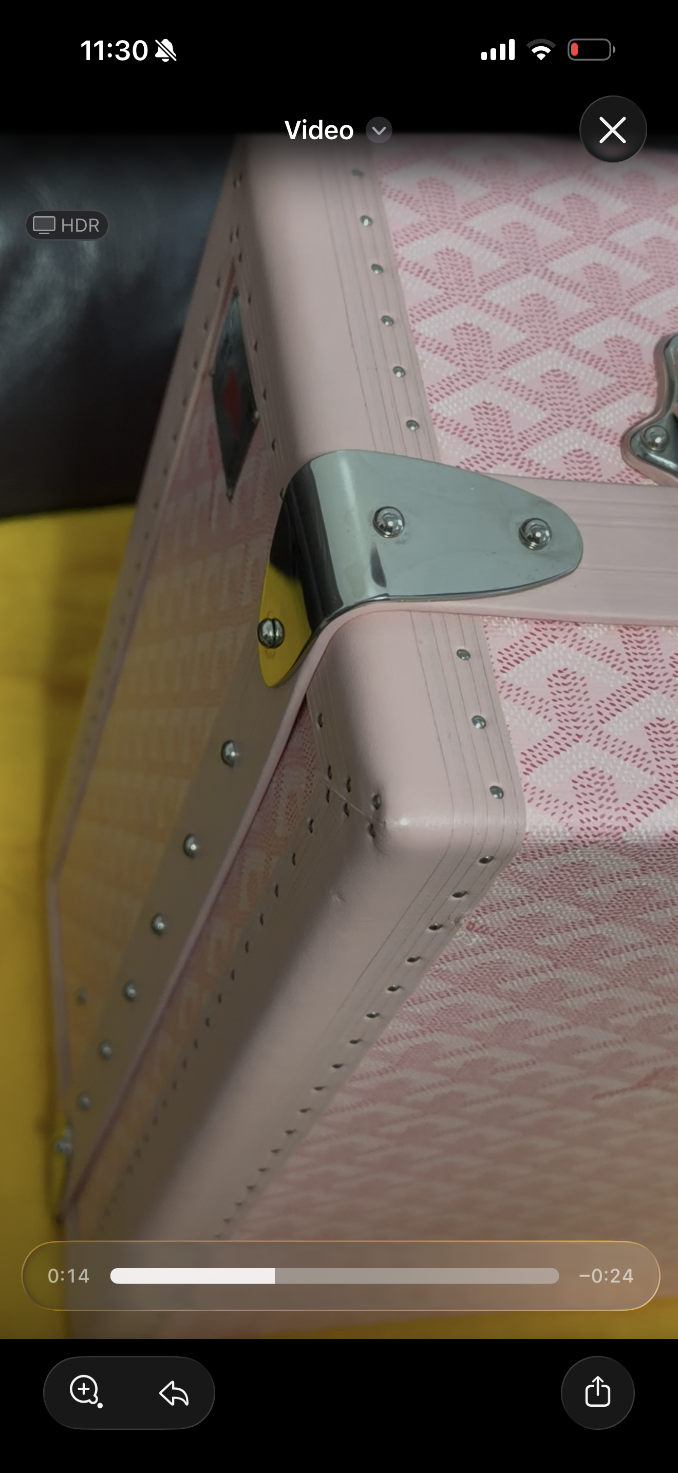 Goyard Special Order VIC Grand Hotel 50 Trunk Bag Sakura Pink (2008)