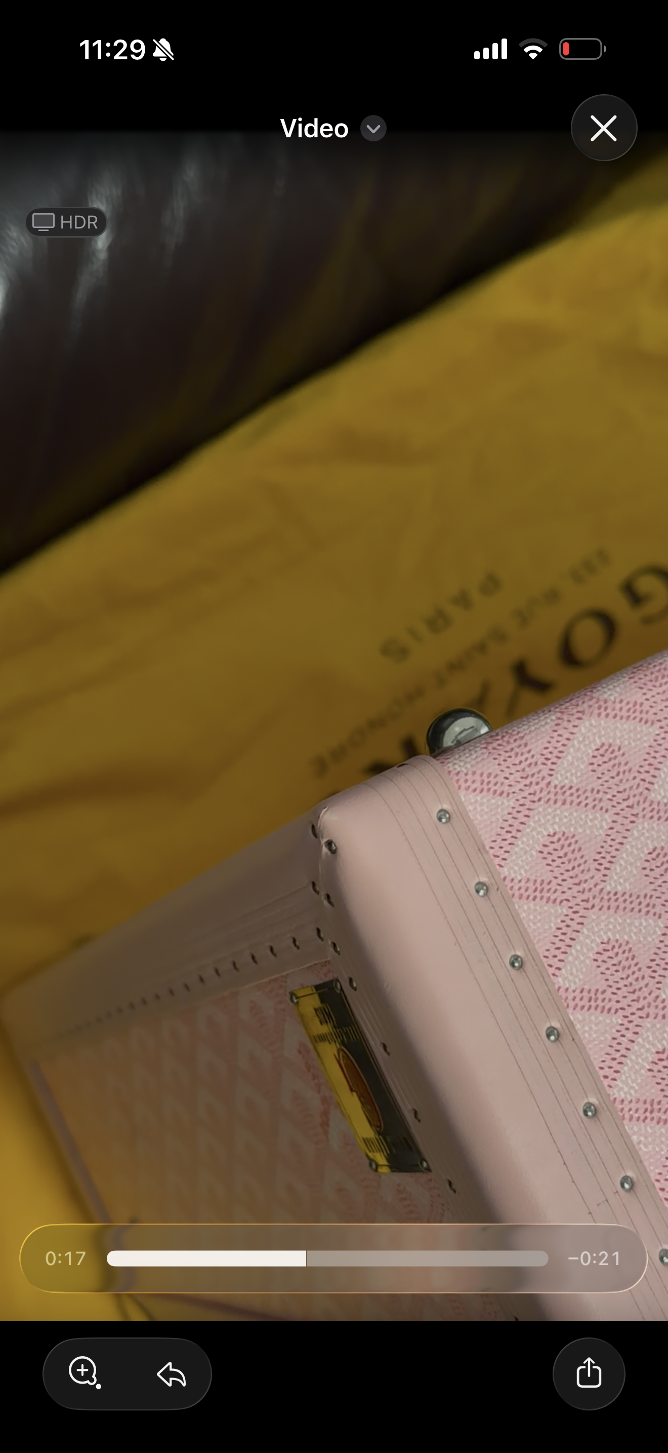Goyard Special Order VIC Grand Hotel 50 Trunk Bag Sakura Pink (2008)