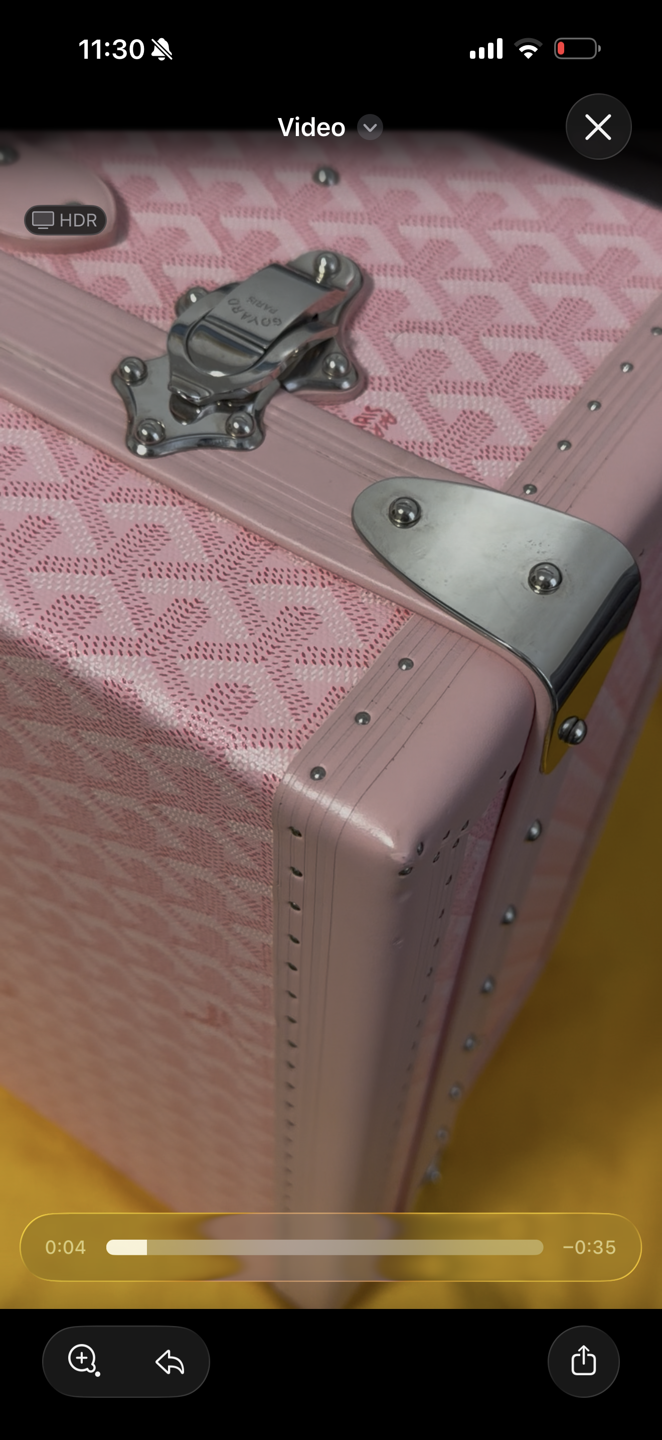 Goyard Special Order VIC Grand Hotel 50 Trunk Bag Sakura Pink (2008)